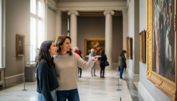 mamma-e-figlia-a-Toronto-visita-a-un-museo
