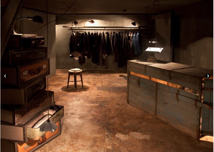 chalk room negozio abbigliamento sotterraneo londra sotterranea