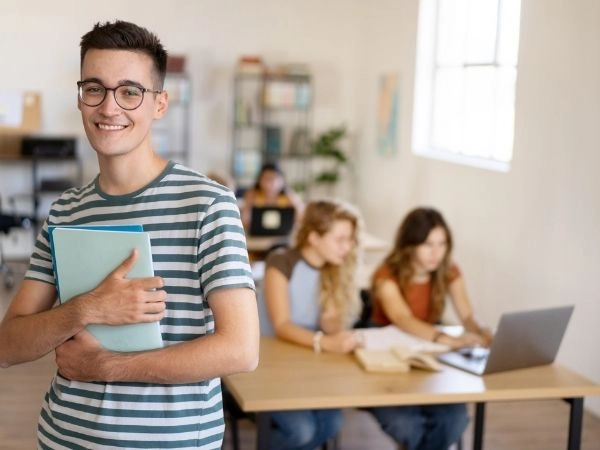 studente sorridente