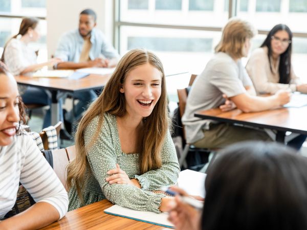 studentessa sorridente