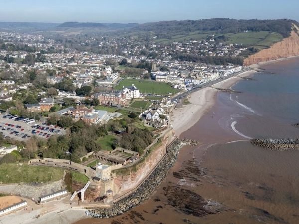 Sidmouth nella contea del Devon, lungo la splendida Jurassic Coast