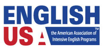 Logo di EnglishUSA, associazione americana di programmi intensivi di lingua inglese per studenti internazionali negli Stati Uniti con standard di qualità e accreditamento riconosciuti