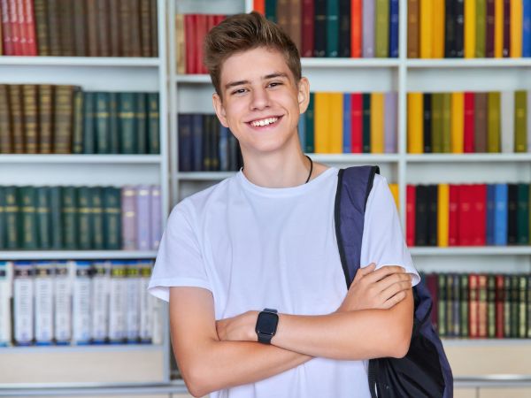 Studente in classe durante un programma High School all’estero